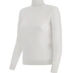 Avvenice - Theria - Woman Loro Piana Cashmere Turtleneck Neck Sweater - White - Knitwear - Luxury Exclusive Collection - Avvenice