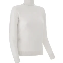 Avvenice - Theria - Woman Loro Piana Cashmere Turtleneck Neck Sweater - White - Knitwear - Luxury Exclusive Collection - Avvenice