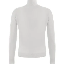 Avvenice - Theria - Woman Loro Piana Cashmere Turtleneck Neck Sweater - White - Knitwear - Luxury Exclusive Collection - Avvenice
