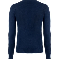 Avvenice - Theria - Woman Loro Piana Cashmere Crew Neck Sweater - Blue - Knitwear - Luxury Exclusive Collection - Avvenice