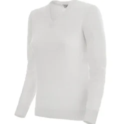 Avvenice - Theria - Woman Loro Piana Cashmere V-Neck Sweater - White - Knitwear - Luxury Exclusive Collection - Avvenice