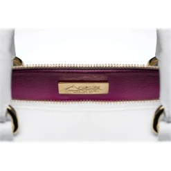 Avvenice - Thesaura - Premium Leather Bag - White - Handmade in Italy - Exclusive Luxury Collection - Avvenice