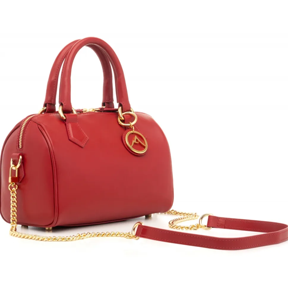 Avvenice - Thesaura - Premium Leather Bag - Red - Handmade in Italy - Exclusive Luxury Collection - Avvenice