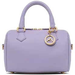 Avvenice - Thesaura - Premium Leather Bag - Lilac - Handmade in Italy - Exclusive Luxury Collection - Avvenice