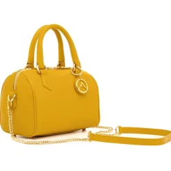 Avvenice - Thesaura - Premium Leather Bag - Yellow - Handmade in Italy - Exclusive Luxury Collection - Avvenice