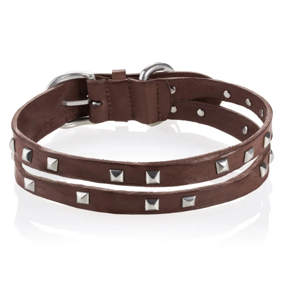 B Wilde Collection - Cairo Collar - Biscuit - Cairo Collection - Leather Collar - High Quality Luxury - Avvenice