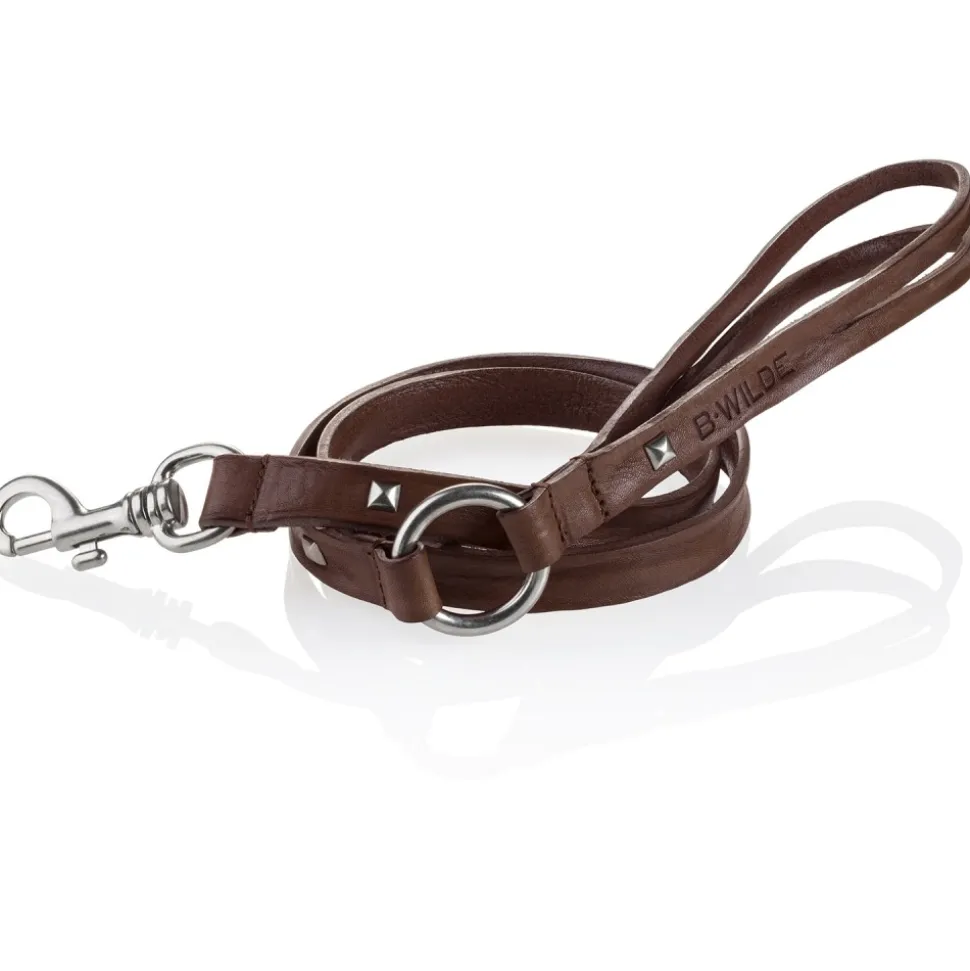 B Wilde Collection - Cairo Leash - Biscuit - Cairo Collection - Leather Leash - High Quality Luxury - Avvenice
