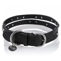 B Wilde Collection - Cairo Collar - Onyx - Cairo Collection - Leather Collar - High Quality Luxury - Avvenice