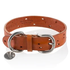 B Wilde Collection - Domino Collar - Biscuit - Domino Collection - Leather Collar - High Quality Luxury - Avvenice
