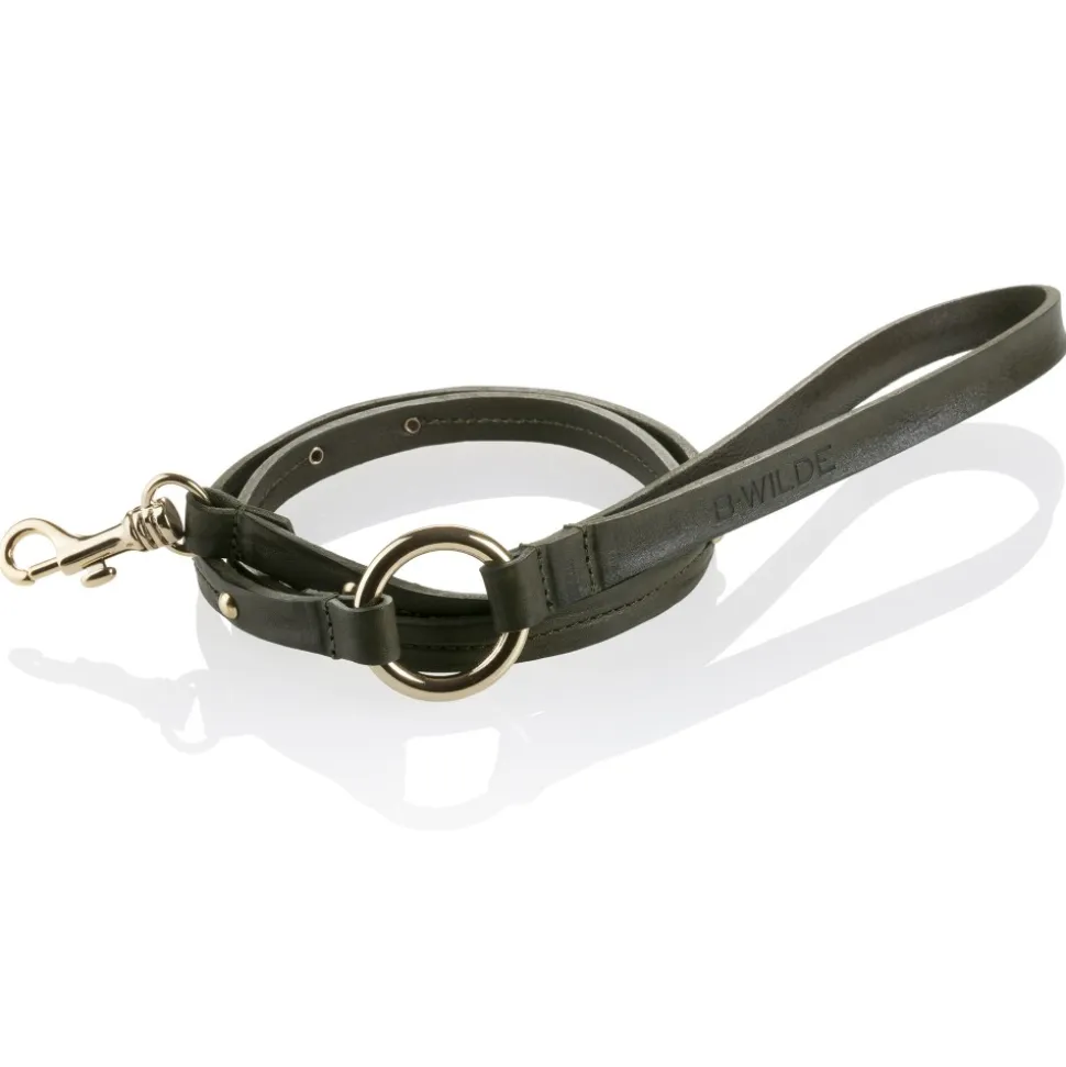 B Wilde Collection - Milo Leash - Olive - Milo Collection - Leather Leash - High Quality Luxury - Avvenice
