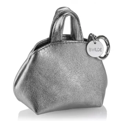 B Wilde Collection - Mini Dog Bag Dispenser - Laminated Grey - Wilde Collection - Leather Dispenser - High Quality Luxury - Avvenice