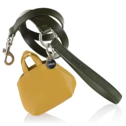 B Wilde Collection - Mini Dog Bag Dispenser - Biscouit - Wilde Collection - Leather Dispenser - High Quality Luxury - Avvenice