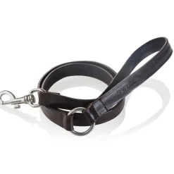 B Wilde Collection - Set Figaro - Dark Chocolate - Collar & Leash - Figaro Collection - Leather Collar - High Quality Luxury - Avvenice