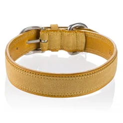 B Wilde Collection - Set Tango - Tuscany Yellow - Collar & Leash - Tango Collection - Leather Collar - High Quality Luxury - Avvenice