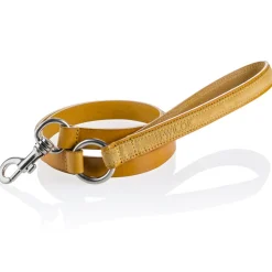 B Wilde Collection - Tango Leash - Tuscany Yellow - Tango Collection - Leather Leash - High Quality Luxury - Avvenice