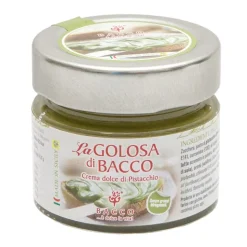 Bacco - Tipicità al Pistacchio - La Golosa di Bacco - Cream with Green Pistachio from Bronte - Artisan Spreadable Creams - 90 g - Avvenice