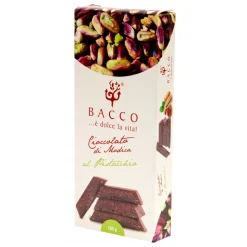 Bacco - Tipicità al Pistacchio - Chocolate of Modica - Pistachio - Artisan Chocolate - 100 g - Avvenice