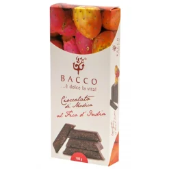 Bacco - Tipicità al Pistacchio - Chocolate of Modica - Prickly Pear - Artisan Chocolate - 100 g - Avvenice