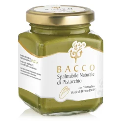 Bacco - Tipicità al Pistacchio - Natural Cream with Pistachio from Bronte P.D.O. - Artisan Spreadable Creams - 190 g - Avvenice