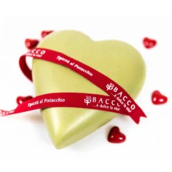 Bacco - Tipicità al Pistacchio - Heart CiokkoBacco - Pistachio White Chocolate Bunny - Artisan Chocolate - 150 g - Avvenice