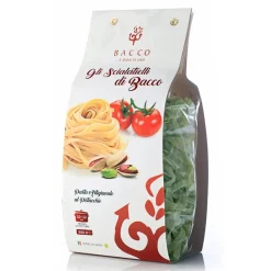 Bacco - Tipicità al Pistacchio - La Brontese - Pasta Scialatielli at Pistachio - Pasta at Pistachio from Bronte - 500 g - Avvenice