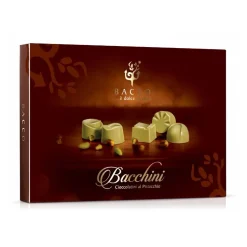 Bacco - Tipicità al Pistacchio - Bacchini - Pistachio Chocolate Pralines - Sicilian Chocolates - Artisan Chocolate - 150 g - Avvenice