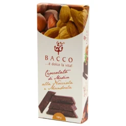 Bacco - Tipicità al Pistacchio - Chocolate of Modica - Hazelnut and Almond - Artisan Chocolate - 100 g - Avvenice