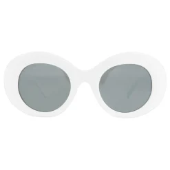 Balenciaga - Blow Round Sunglasses - White - Sunglasses - Balenciaga Eyewear - Avvenice