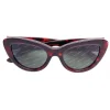 Balenciaga - Cat Eye Havana Sunglasses in Acetate with Logos  - Sunglasses - Balenciaga Eyewear - Avvenice