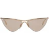 Balenciaga - Curve Cat Sunglasses - Gold - Sunglasses - Balenciaga Eyewear - Avvenice