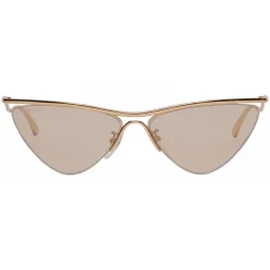 Balenciaga - Curve Cat Sunglasses - Gold - Sunglasses - Balenciaga Eyewear - Avvenice
