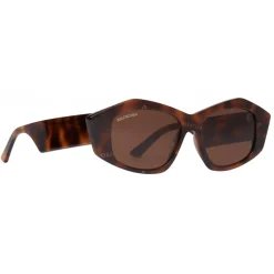 Balenciaga - Cut Square Sunglasses - Havana - Sunglasses - Balenciaga Eyewear - Avvenice