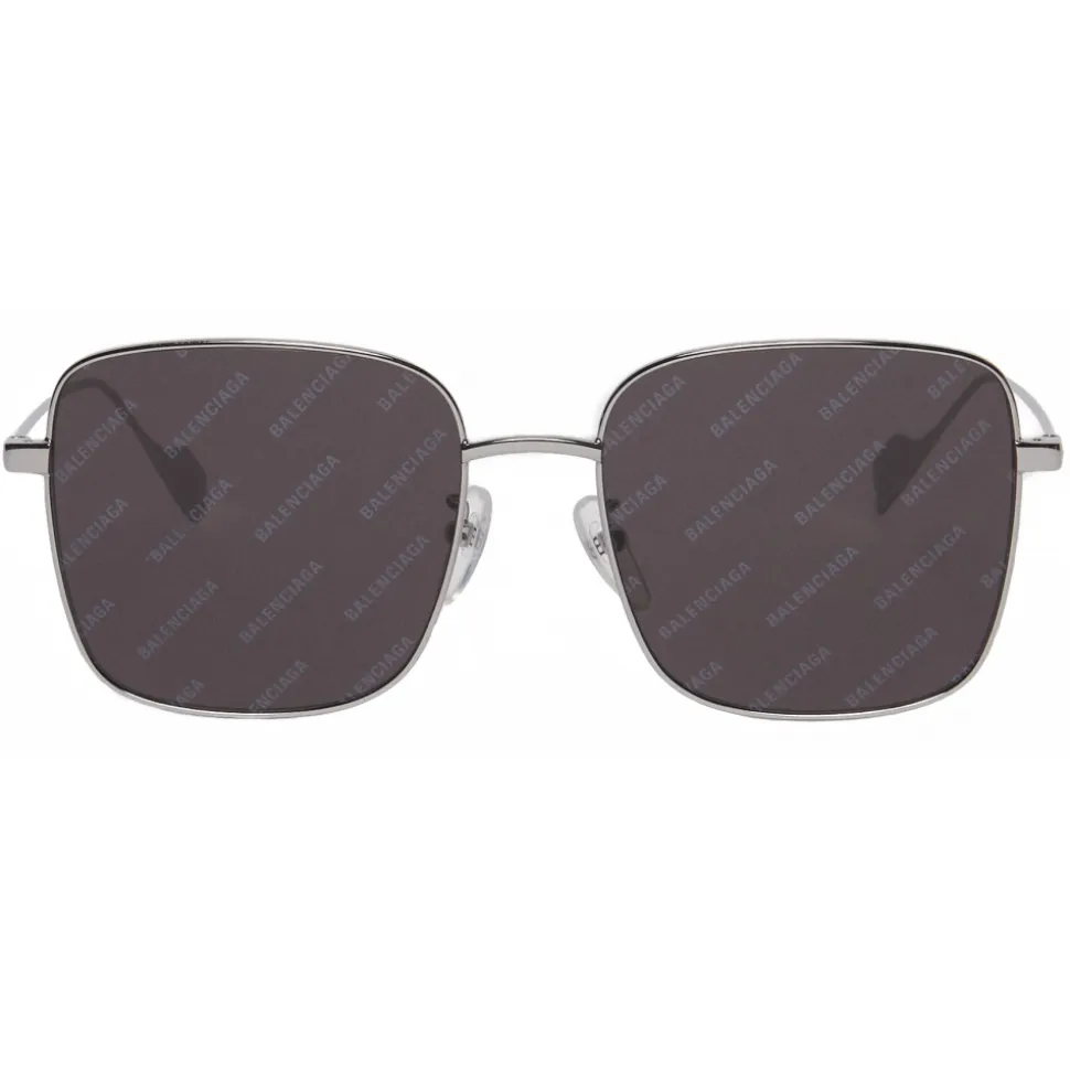 Balenciaga - Ghost Square Sunglasses - Silver Black - Sunglasses - Balenciaga Eyewear - Avvenice