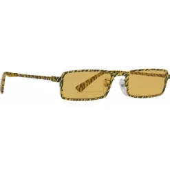 Balenciaga - Graphic Rectangle Sunglasses - Yellow Zebra - Sunglasses - Balenciaga Eyewear - Avvenice