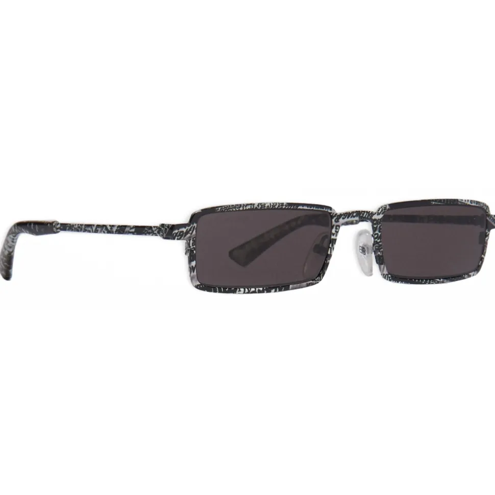 Balenciaga - Graphic Rectangle Sunglasses - Grey Zebra - Sunglasses - Balenciaga Eyewear - Avvenice