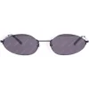 Balenciaga - Invisible Oval Sunglasses - Light Grey - Sunglasses - Balenciaga Eyewear - Avvenice