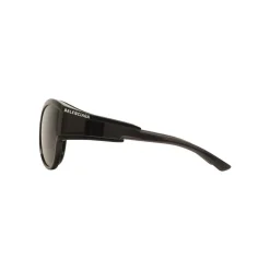Balenciaga - Limited Round Sunglasses in Black Acetate with Black Lenses - Sunglasses - Balenciaga Eyewear - Avvenice