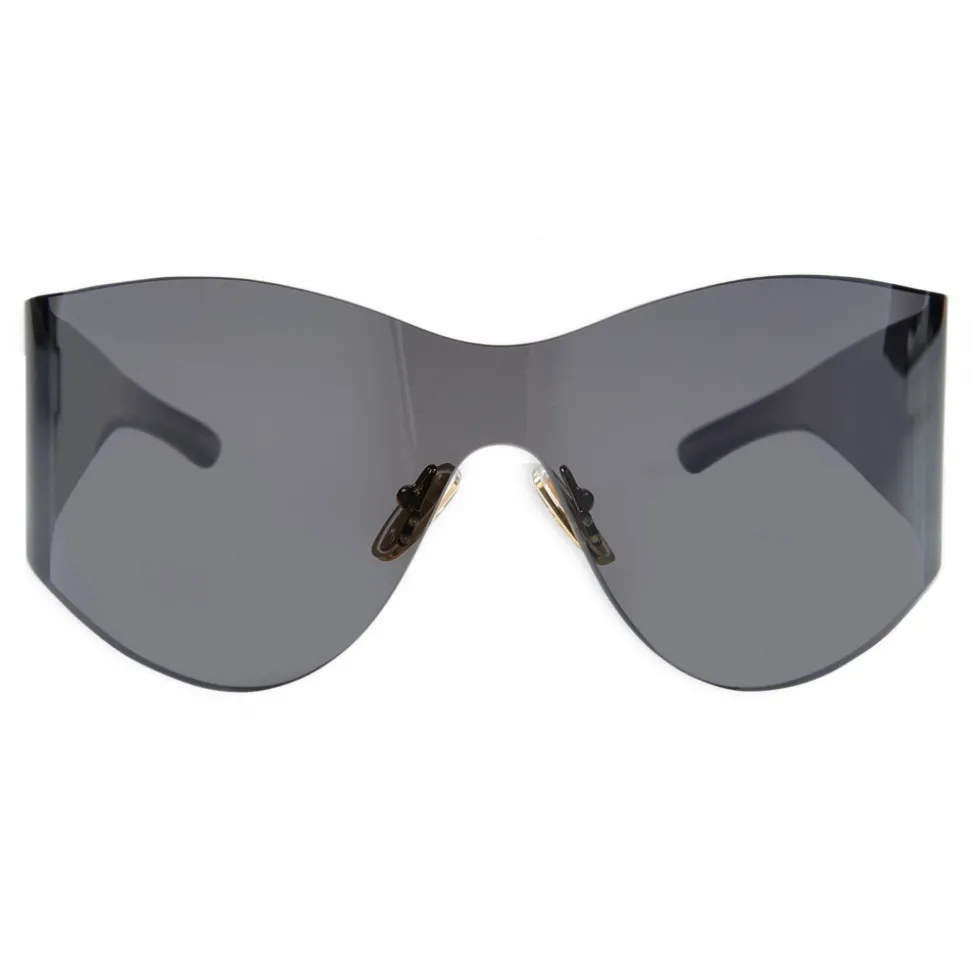 Balenciaga - Mask Round Sunglasses - Black - Sunglasses - Balenciaga Eyewear - Avvenice