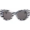 Balenciaga - Paris Cat Sunglasses - Zebra White - Sunglasses - Balenciaga Eyewear - Avvenice