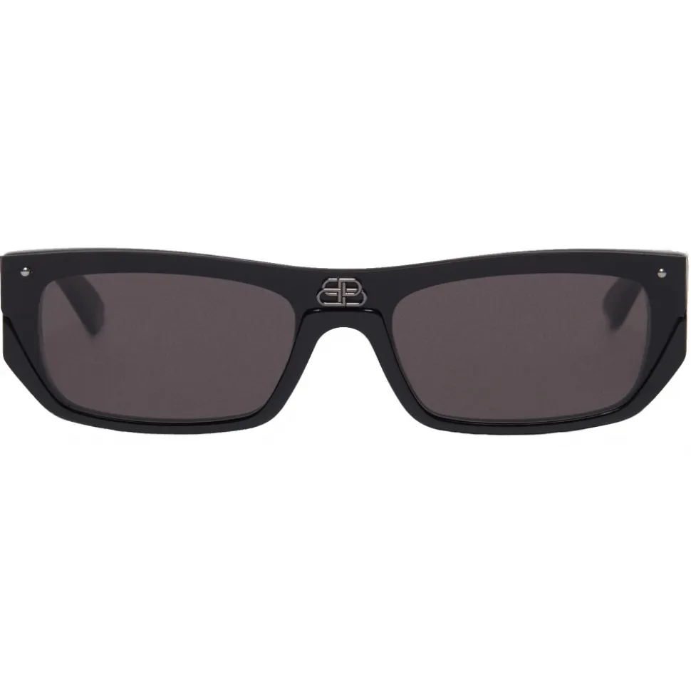 Balenciaga - Shield Rectangle Sunglasses - Black - Sunglasses - Balenciaga Eyewear - Avvenice