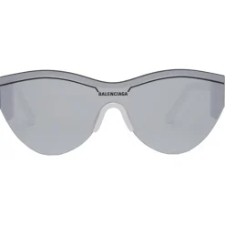 Balenciaga - Ski Cat Sunglasses - White Silver - Sunglasses - Balenciaga Eyewear - Avvenice