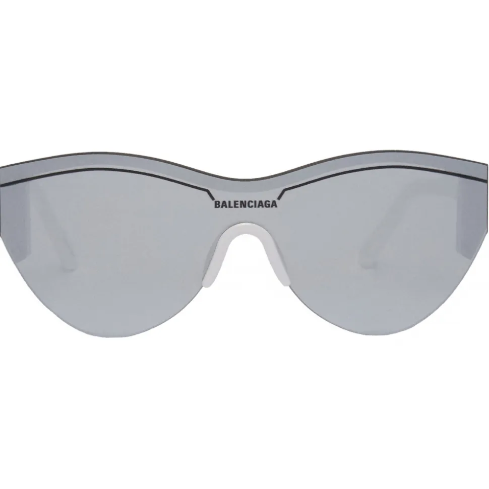 Balenciaga - Ski Cat Sunglasses - White Silver - Sunglasses - Balenciaga Eyewear - Avvenice