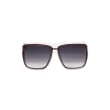 Balenciaga - Square Sunglasses Black Bordeaux with Brown Lenses - Sunglasses - Balenciaga Eyewear - Avvenice