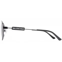 Balenciaga - Tag Pilot Sunglasses - Black - Sunglasses - Balenciaga Eyewear - Avvenice