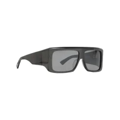 Balenciaga - Thick Square Acetate Gray Dark Sunglasses with Gray Lenses - Sunglasses - Balenciaga Eyewear - Avvenice