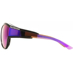 Balenciaga - Unlimited Round Sunglasses - Purple Black - Sunglasses - Balenciaga Eyewear - Avvenice