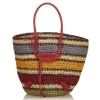 Balenciaga Vintage - Classic Panier Basket Bag - Brown Beige - Leather and Straw Handbag - Luxury High Quality - Avvenice