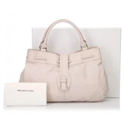 Balenciaga Vintage - Drawstring Leather Handbag Bag - Pink - Leather Handbag - Luxury High Quality - Avvenice