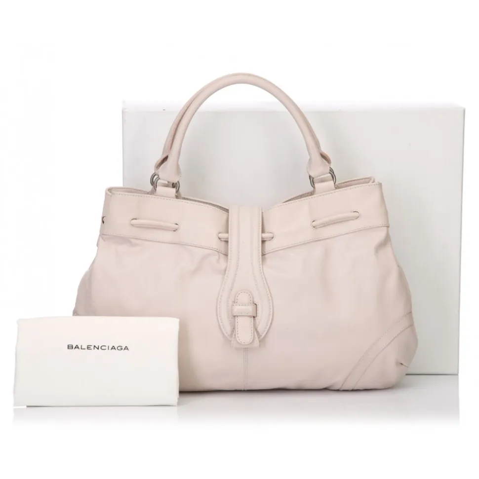 Balenciaga Vintage - Drawstring Leather Handbag Bag - Pink - Leather Handbag - Luxury High Quality - Avvenice