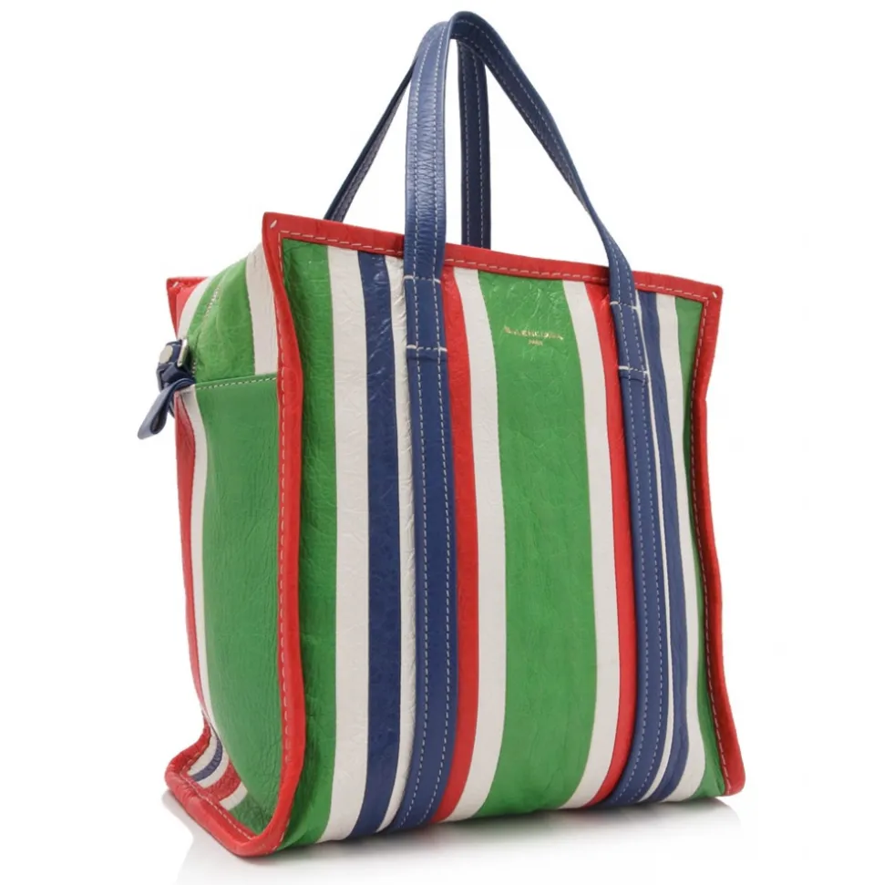 Balenciaga Vintage - Lambskin Bazar Shopper S Bag - Green - Lambskin Leather Bag - Luxury High Quality - Avvenice